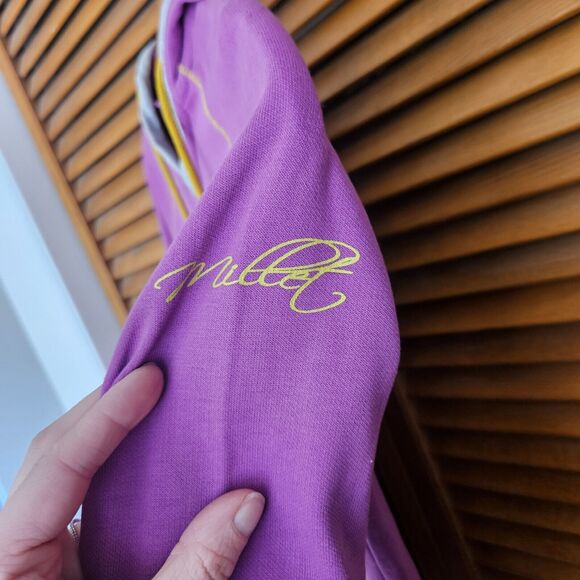 Millet Hoodie Womens XS Warm Baselayer Gorpcore Mountain Purple‎ V-Neck Pullover - Picture 4 of 10